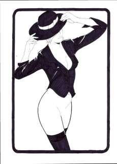 Leone Frollo | Leone Frollo - Illustrazione Originale Firmata "Elegance" - Page volante - Exemplaire unique - (1988) | Catawiki