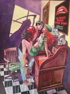 Giuseppe Candita | Dylan Dog - G. Candita - original artwork "Omaggio a Dylan e Lillie" cm 40x50 - Page volante - Exemplaire unique (2021) | Catawiki