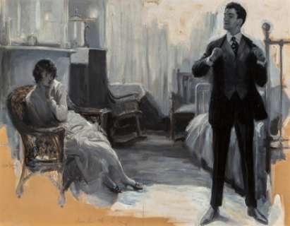  - Charles (C. Clyde) Squires (American, 1883-1970)
 Mrs. Ryder‘s Happiness, American Weekly interior illustration, Septemb...