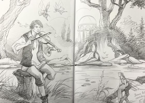 AUTOUR DE L’HÉRITAGE D’EMILIE ARTBOOK - DÉDICACÉ PAR FLORENCE MAGNIN "LE VIOLINISTE" | Pulp’s