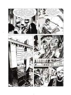 Roberto de Angelis | Nathan Never n. 106 - Roberto De Angelis 3x Tavola Originale "Il patto" - Page volante - Exemplaire unique - (2000) | Catawiki