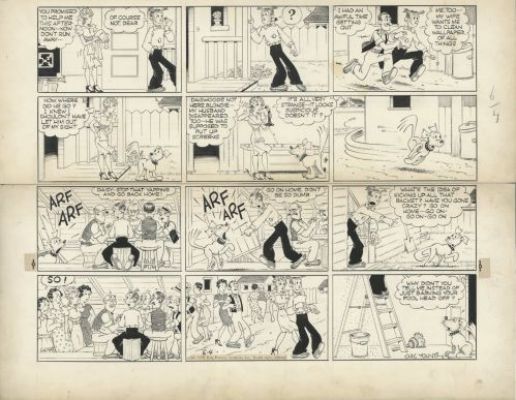 Young Chic | Blondie Sunday page du 4 Juin 1939 | Galerie 9ème Art