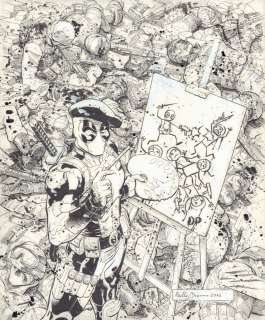 Reilly Brown - Deadpool: Drawing the Merc with a Mouth: Three Decades of Amazing Marvel Comics Art Cover - La - 2016 Signed