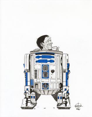 Renaud Roche | Les Guerres de Lucas – Dessin original – R01 | Galerie Barbier