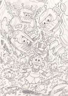 Julian Jordan | Julian Jordan - Ducktales - Scrooge McDuck - The Giant Thieves - Size: 30 x 21 cm. A4 | Catawiki