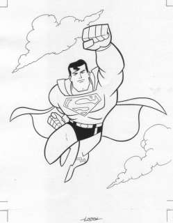 Loston Wallace - superman coloring book art