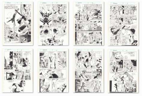 June Brigman, Roy Richardson - daredevil annual #8 p. 56 - the fatboys in ‘growing up? ‘ complete 8 page story - 1992 signed