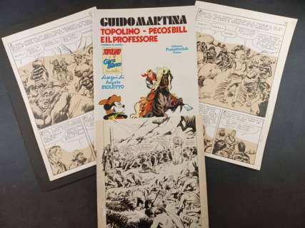 Gino D’antonio / Guido Martina / Francescoo Gamba | Gino D’Antonio / Guido Martina / Francescoo Gamba - Pecos Bill - Page volante - Exemplaire unique | Catawiki