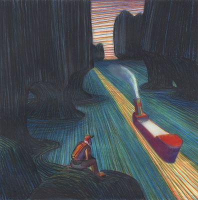 Lorenzo Mattotti | Calendario Transporti IX, 2019 | Philippe Labaune Gallery