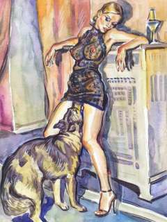 Igor Cha | The Mistress - Original Watercolor Erotic Art - Signed (A4) - (2018) | Catawiki