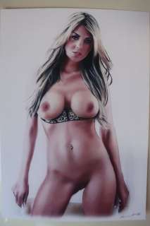 Paul Abert | Paul Abert - Original drawing (Acryl, Pastell, Kohle, Airbrush) - Julia - Size: 21 x 29,6 cm. - (2016) | Catawiki