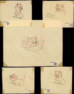 Walt Disney Studio - FIGARO, PINOCCHIO, Drawing, (1940) | Russ Cochran