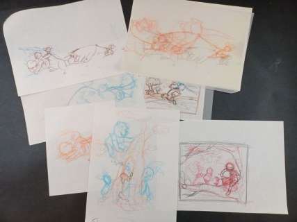 Studio Disney | Studio Disney - Winnie the Pooh - Studi preparatori - Page volante - EO | Catawiki