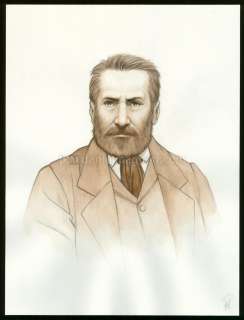 Laurent Paturaud - Illustration originale 34 - Portrait de Victor Hugo - Victor Hugo, aux Frontières de l‘Exil