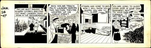 Gould - DICK TRACY, REPOSE (Influence), Daily (01/16/1947) | Russ Cochran