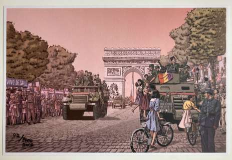 Paco Roca | Lámina firmada a mano por Paco Roca. Prueba de Autor Los Surcos del Azar | Yojimbo Cómics