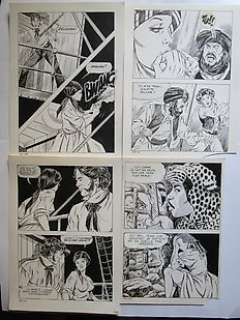 Del Mestre, Danilo Grossi, Stelio Fenzo - Elvifrance - 30x Planche originale - Format (30x): env. 17 x 25 cm.