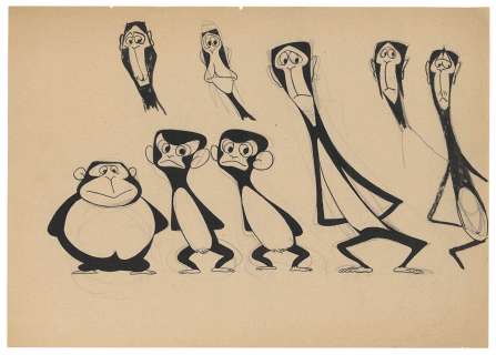 Osamu Tezuka hand-drawn Image board "Journey to the West" Monkey | Mandarake (Big Web)