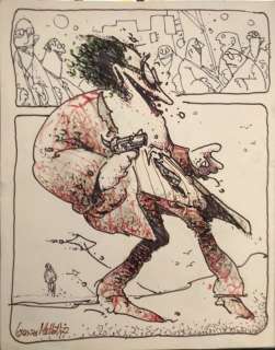 Lorenzo Mattotti | Le 112 Carte delle Nuvole Parlanti - Lorenzo Mattotti - Page volante - EO - (1977/1980) | Catawiki