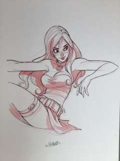 Barbucci, Alessandro | Barbucci, Alessandro - Dessin original couleur - EkhÃ¶ monde miroir | Catawiki