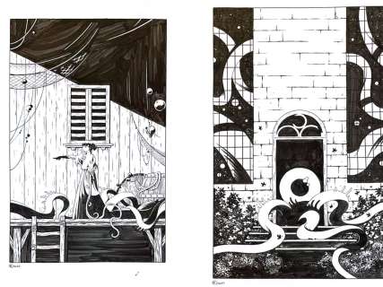 Borja González | Set de portadas HP Lovecraft "La sombra sobre Innsmouth" y "Commonplace Book" | The Comic Art Agency