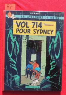TINTIN. Â«Vol 714 pour SydneyÂ». Casterman 1968. Tirage spécial offert lors | Tessier Sarrou