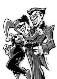 Roger Andrews - Joker/Harley Quinn Page Pin-Up