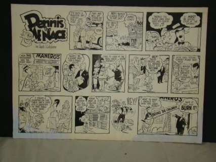 1380: Hank Ketchum. Dennis the Menace. Sunday. | Weiss Auctions