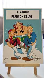 Di Matteo, Leonardo | Di Matteo, Leonardo - Dessin original couleur - L’Amitié frano-belge - (2021) | Catawiki