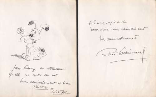 Uderzo | Astérix, illustration au stylo bille noir représ… | Millon