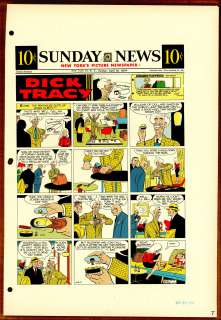 Gould - DICK TRACY, Sunday Color Proof (04/21/1957) | Russ Cochran