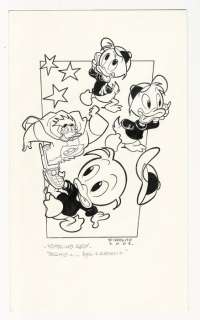 Francesco D’ippolito | Topolino #2601 - Francesco D’Ippolito - illustrazione originale redazionale - Page volante - Exemplaire unique - (2005) | Catawiki