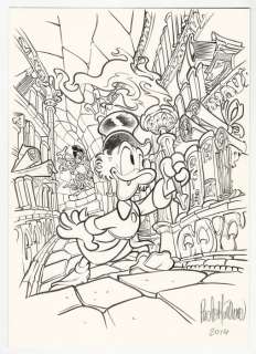 Paolo Mottura - Topolino #3069 - Paolo Mottura- cover originale - Page volante - Exemplaire unique - (2014)