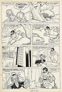 Giulio Chierchini | Almanacco Topolino # 267 - Giulio Chierchini - tavola originale "Zio Paperone e la contesa sci...operata" - Exemplaire unique - (1979) | Catawiki