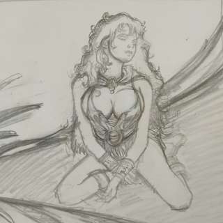 Vicomte, Laurent | Vicomte, Laurent - Crayonné original - Hommage Ã  Loisel - Pelisse - (2004) | Catawiki