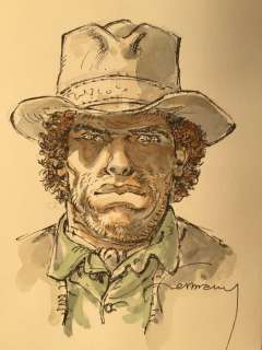 Hermann | Hermann - Dessin original couleur - Comanche - Red Dust | Catawiki