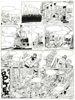 Eddy Ryssack - Lot 375 - Colin Colas, L’empereur des Sargasses, planche originale à l’encre de chine.