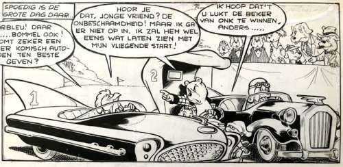 Toonder Studio’s | Marten Toonder Studio’s - Originele pagina Bommel en Tom Poes - De Beker van Onk - Gepubliceerd in Donald Duck weekblad - (1957/1959) | Catawiki