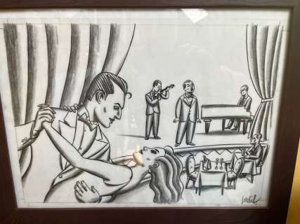 Loustal, Jacques de | Loustal, Jacques de - Dessin original - Jazz | Catawiki