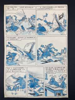 Benito Jacovitti | Benito Jacovitti 1x tavola originale "Birimbo e Birambo" | Catawiki