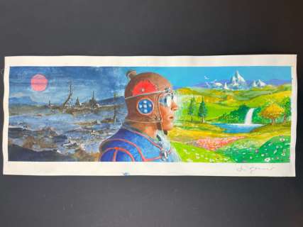 Aldo Di Gennaro | Aldo di Gennaro - Utopia - Distopia - Page volante - Exemplaire unique - (2018) | Catawiki