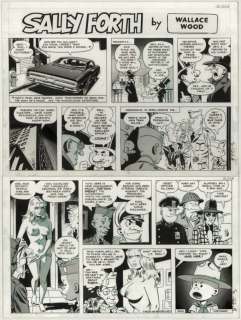 102: Wood Sally Forth Sunday #122 original comic art | Russ Cochran