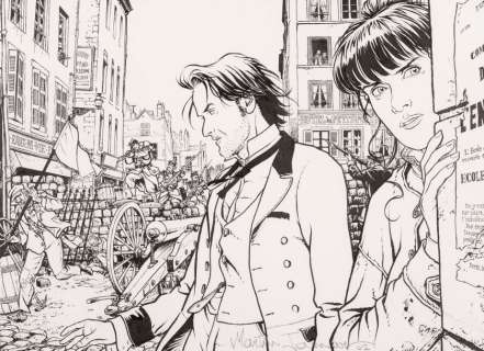 Martin Jamar - Les voleurs d‘Empires  Encre de Chine pour cette grande i