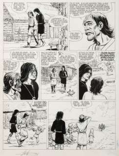 Gregorz Rosinski | Thorgal - La galère noire  Encre de Chine pour la planche | Millon