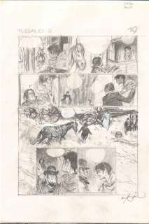 Follet, René | Follet, René - Dessin préparatoire original (p.19) - Terreur T2 - (2004) | Catawiki