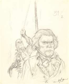 Follet, René | Follet, René - Dessin préparatoire pour Vance - Bruce J Hawker T6 - Les bourreaux de la nuit - Case 31/2 (p.31) - (1993) | Catawiki