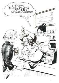 Leone Frollo | Leone Frollo - Tavola Originale da Risatissime - Page volante - Exemplaire unique - (1984/1989) | Catawiki