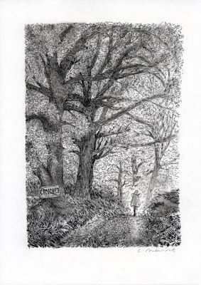 Catherine Meurisse | LE CLAN DE WALDEN – PLANCHE ORIGINALE 28 | Galerie Barbier