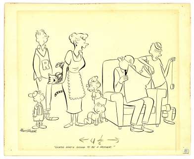 Walker - "F7144", Original Gag Panel (undated) NO RESERVE! | Russ Cochran