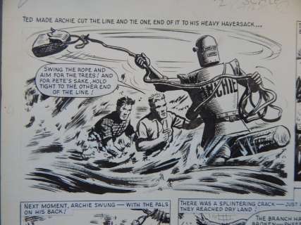 Kearon, Edward | Kearon, Edward - Originele pagina - Archie, de man van Staal - Archie and the Mistery of the Giant Bats - (1967) | Catawiki